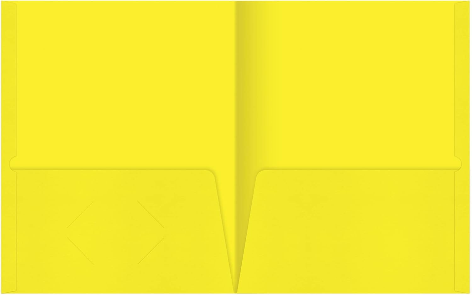 Office Depot® Brand 2-Pocket Folders Without Fasteners, Yellow, Pack of 25