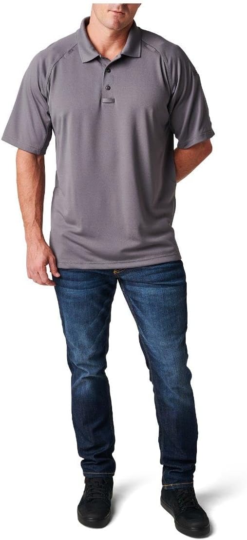 5.11 Tactical Men's Performance Short Sleeve Polo, 100% Polyester, Moisture Wicking, Style 71049