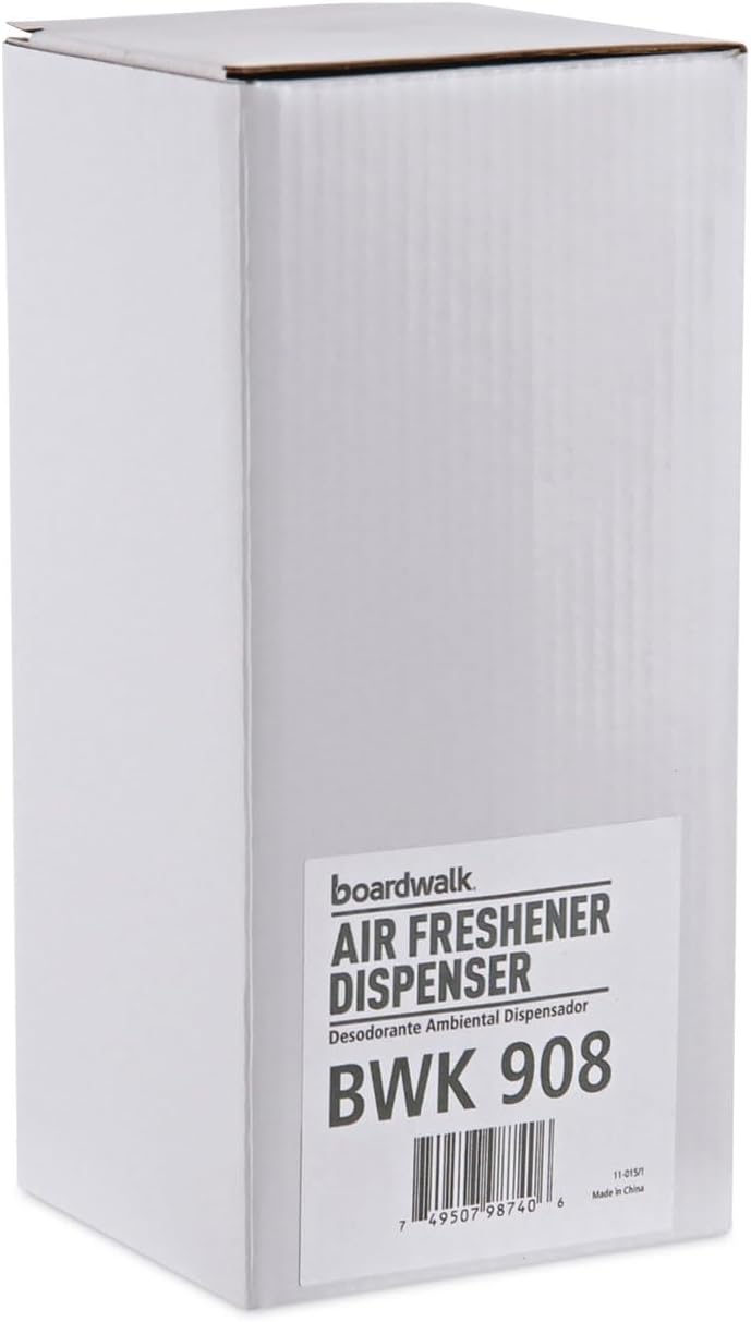 Boardwalk BWK908 Metered Aerosol Air Freshener Dispenser, White
