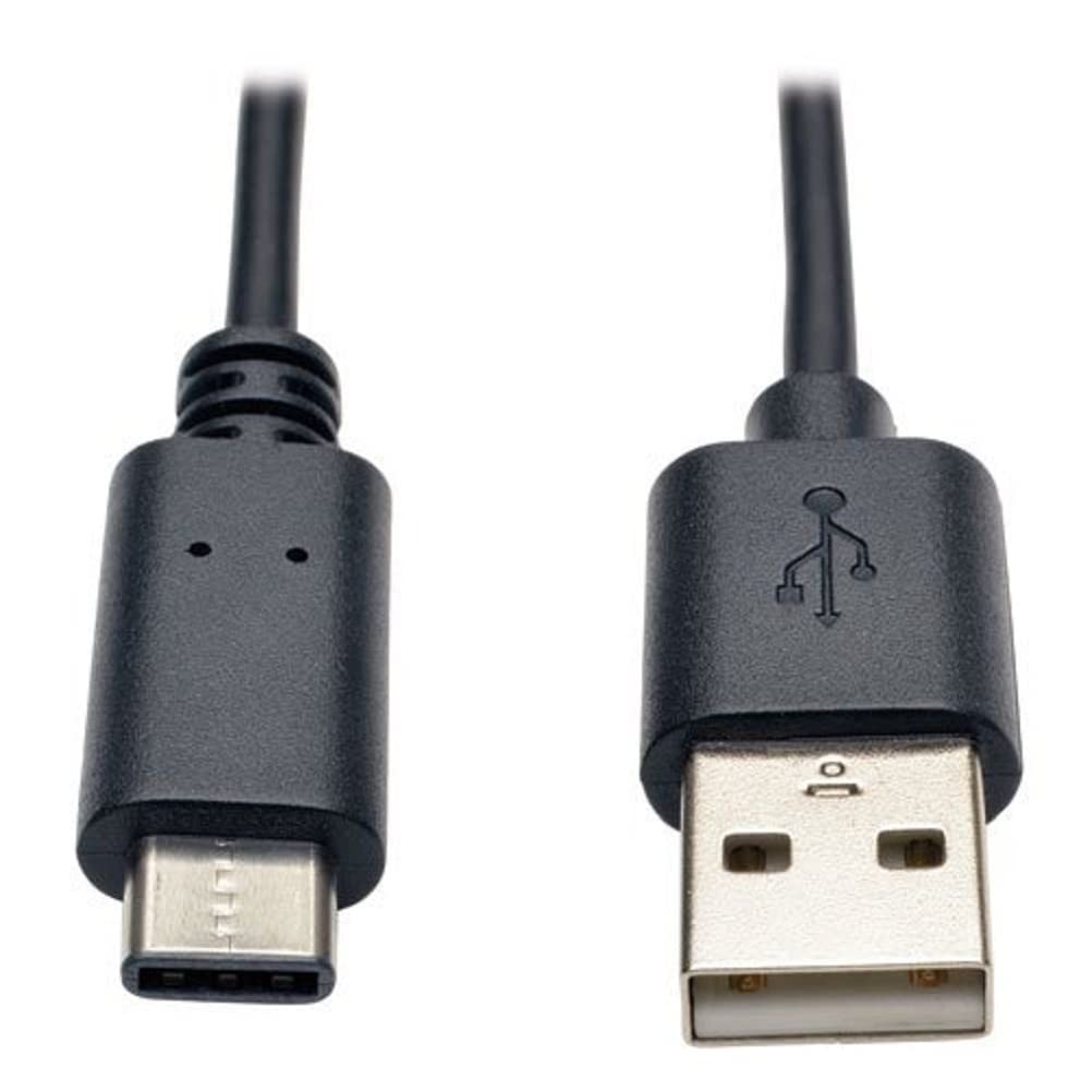 TRIPP LITE USB 2.0 Hi-Speed Cable A Male to USB Type-C Male 3' (U038-003),Black 3-ft.