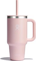 Hydro Flask Travel Tumbler with Handle, Lid and Straw - Insulated Stainless Steel