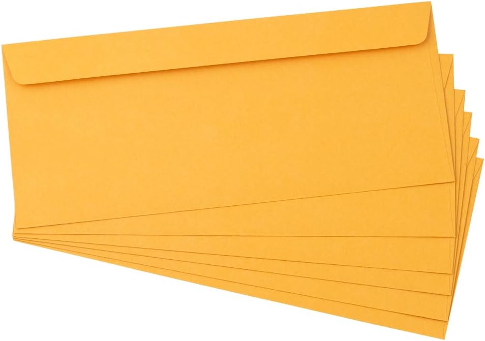 JAM PAPER Brown Kraft Manila Booklet Envelopes with Gummed Closure