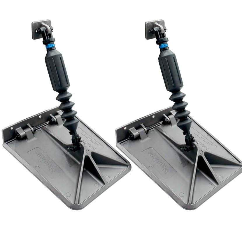 Lectrotab SX 9.5 x 10 Smart Tabs 16-18' Boats w/60lb Actuators - 60-150HP - Gunmetal Grey