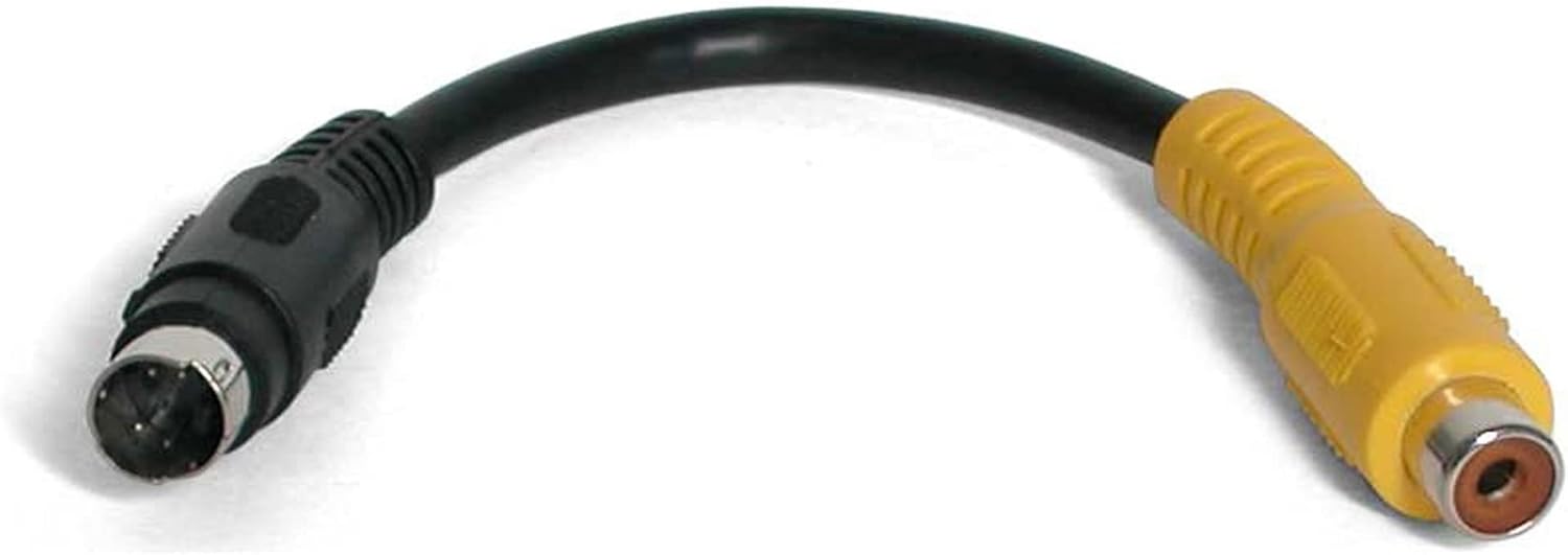 StarTech.com 6in S-Video to Composite Video Adapter Cable - Connect an S-Video device to a composite video device