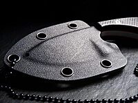 Boker Plus Sigyn - 1.97" Satin D2 Drop Point Blade with G10 Scales and Ball Chain Kydex Neck Sheath Designed by andre Schroter - 02BO037