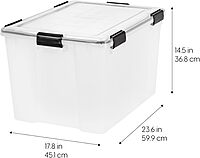 IRIS USA WEATHERPRO Weathertight Plastic Storage Box