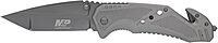 Smith & Wesson M&P SWMP11G 8.9in High Carbon S.S. Folding Knife with 3.8in Tanto Point Blade and Aluminum Handle for Outdoor, Tactical, Survival and EDC,Silver
