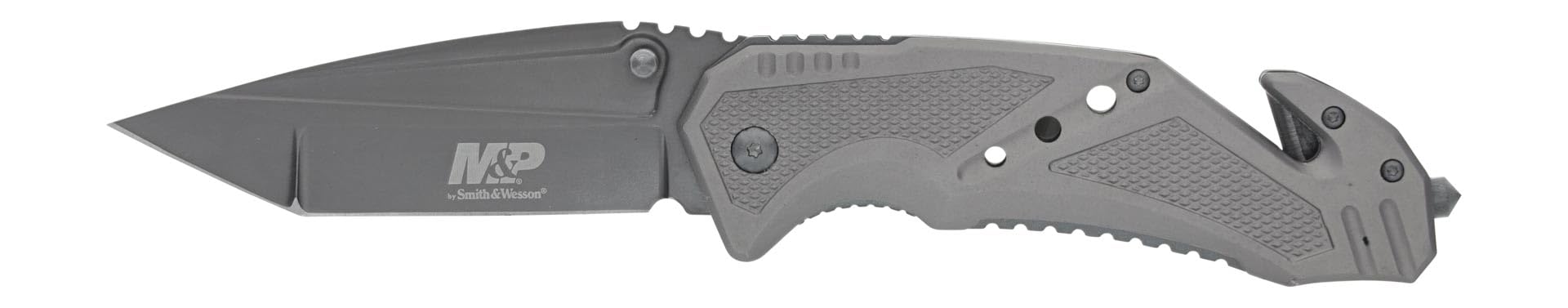 Smith & Wesson M&P SWMP11G 8.9in High Carbon S.S. Folding Knife with 3.8in Tanto Point Blade and Aluminum Handle for Outdoor
