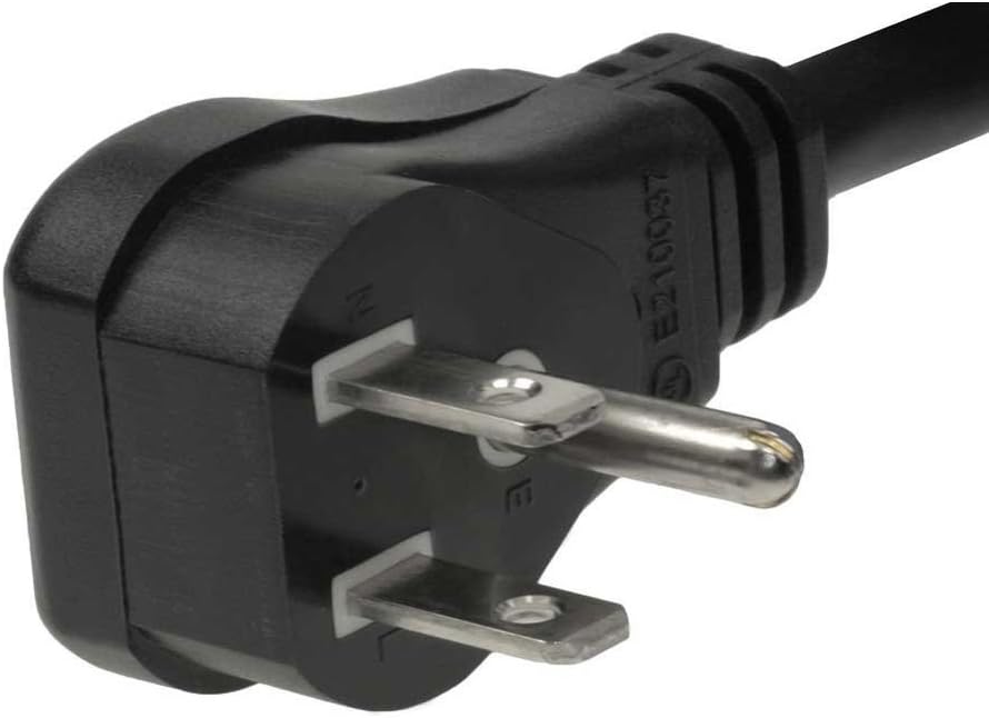 C2G Power Cord, Flat Plug Extension Cord, 18 AWG, Black, 1.5 Feet (0.45 Meters), Cables to Go 29804