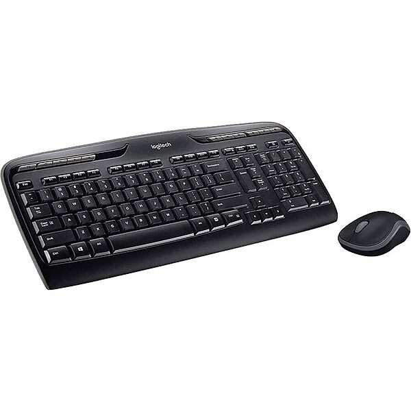Logitech 920002836 MK320 Wireless Desktop Set, Keyboard/Mouse, USB, Black