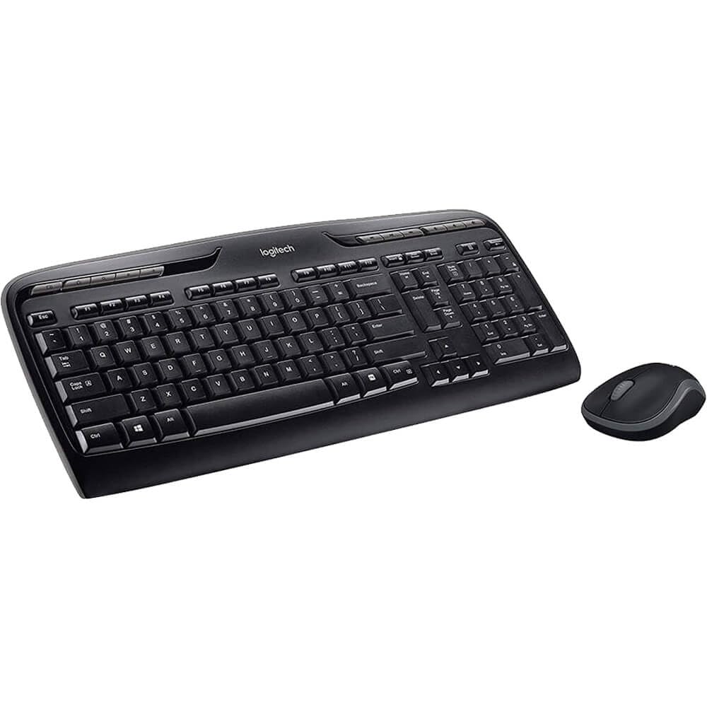 Logitech 920002836 MK320 Wireless Desktop Set, Keyboard/Mouse, USB, Black