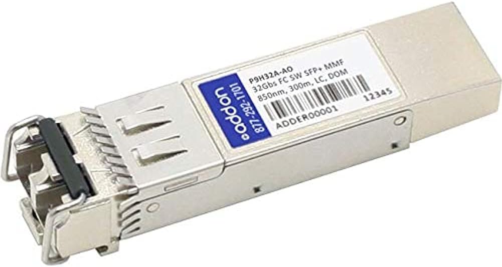 AddOn HP P9H32A Compatible TAA Compliant 32Gbs Fibre Channel SW SFP+ Transceiver (MMF, 850nm, 300m, LC, DOM)