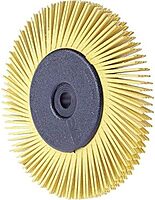 Scotch-Brite 8482 Radial Bristle Brush, 6 in x 1/2 in x 1 in, 80 Grit, w/ Adaptor