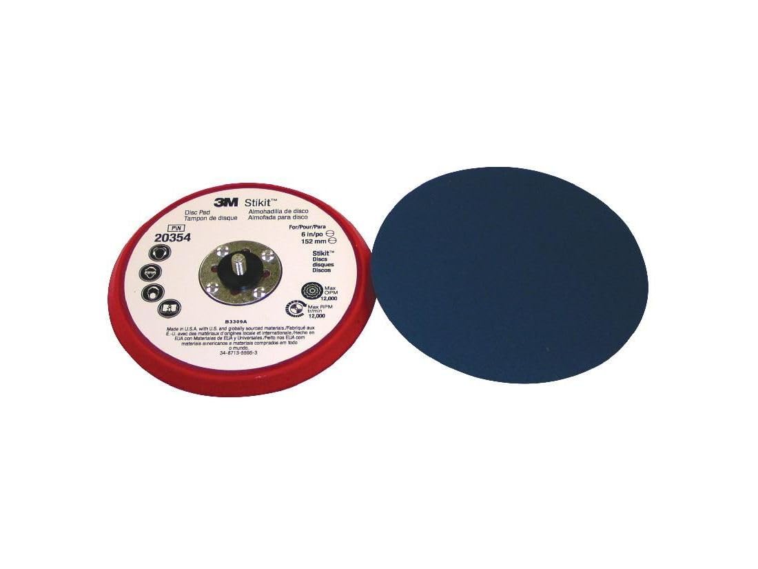 3M Stikit Low Profile Disc Pad 20354, 6 in x 3/8 in x 5/16-24 External