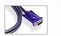 ATEN USB KVM Cable, SPHD-15 Male to VGA and USB A 2L5203U, 10 Feet