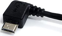 StarTech.com 6 ft. (1.8 m) USB to Micro USB Cable - USB 2.0 A to Left Angle Micro B - Black - Micro USB Cable (UUSBHAUB6LA)
