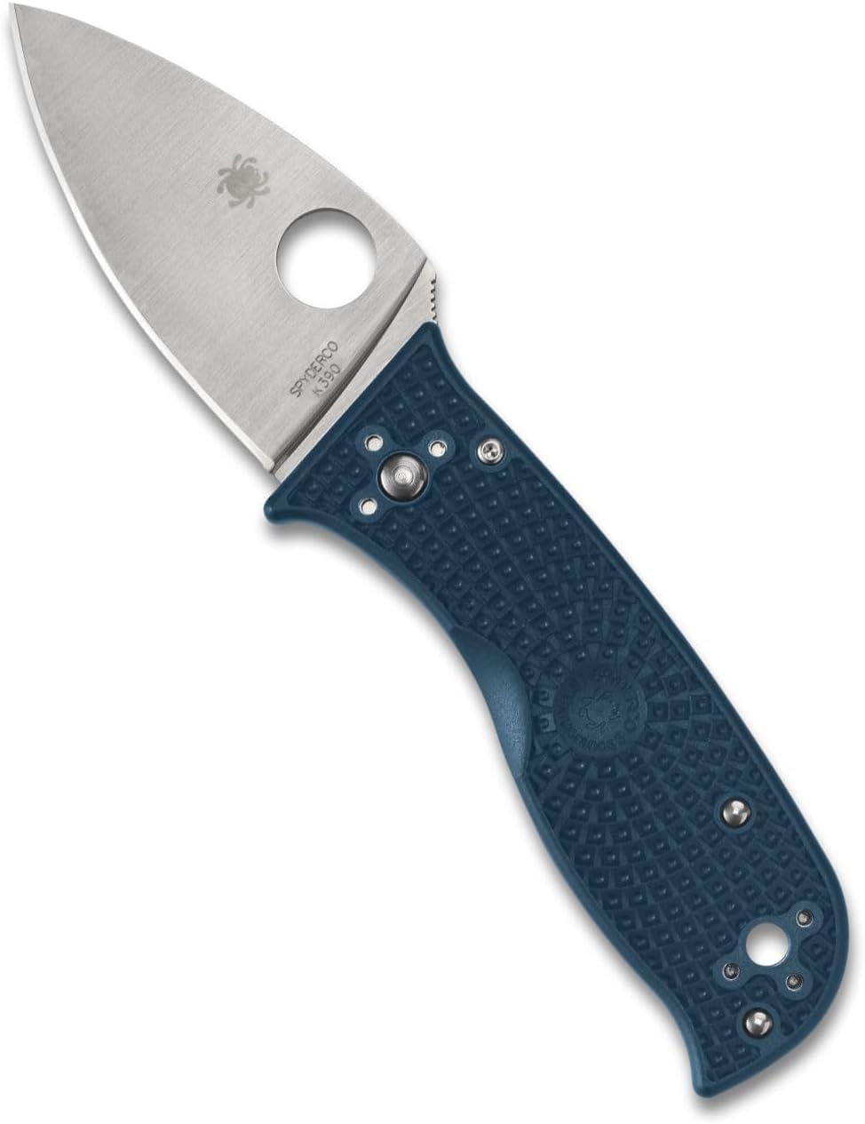 Spyderco Knives Lil Temperance 3 C69PBL3K390 Blue FRN and K390 Steel Pocket Knife