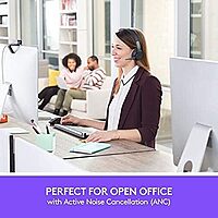 Logitech Zone Wireless Certified for Microsoft Teams Bluetooth Headset, Graphite