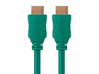 Monoprice 6ft 28AWG High Speed HDMI Cable w/Ferrite Cores - Green 1 Pack