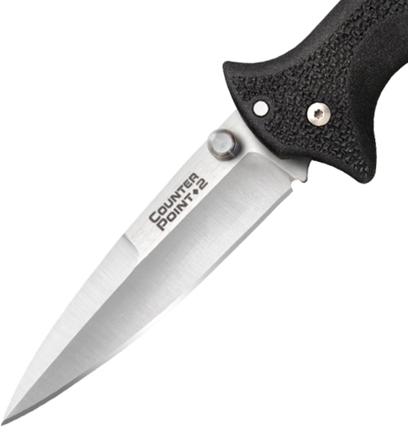 COLD STEEL Counter Point 2 3" Japanese AUS8A Razor-Sharp Blade 3.875" Griv-Ex Handle Narrow Blade Folding Knife withTri-Ad