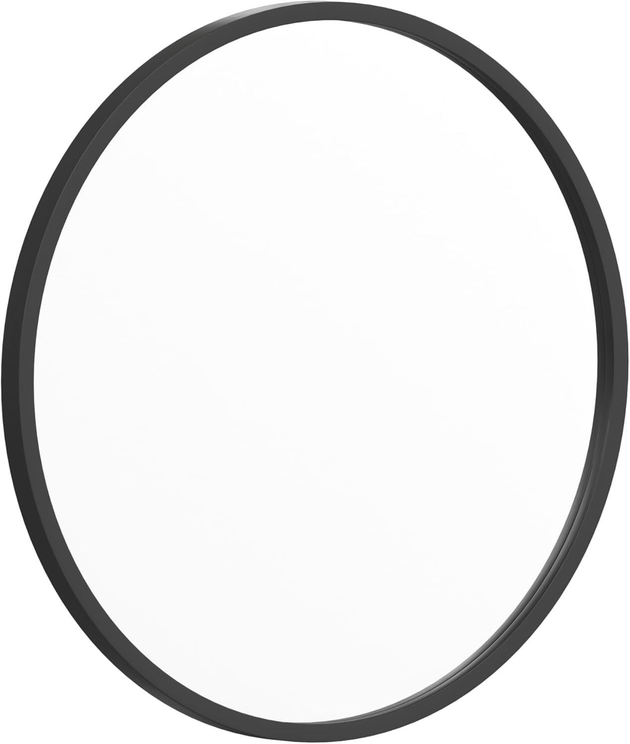 Flash Furniture Julianne Large Round Wall Mirror - Black Circle Accent Mirror