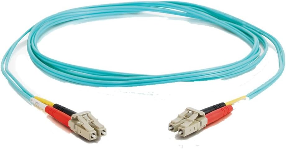 C2G OM3 LC-LC Duplex Multimode Fiber Optic Patch Cable 10Gb 50/125 PVC