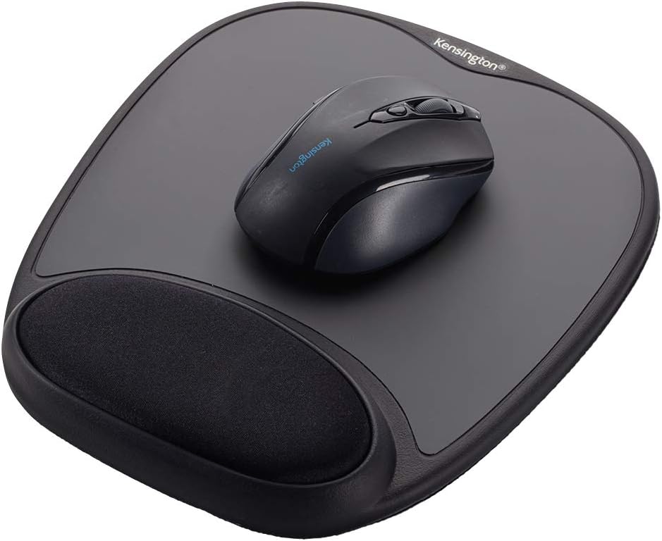 Kensington Comfort Gel Mouse Pad with Wrist Rest - Black (K62386AM)