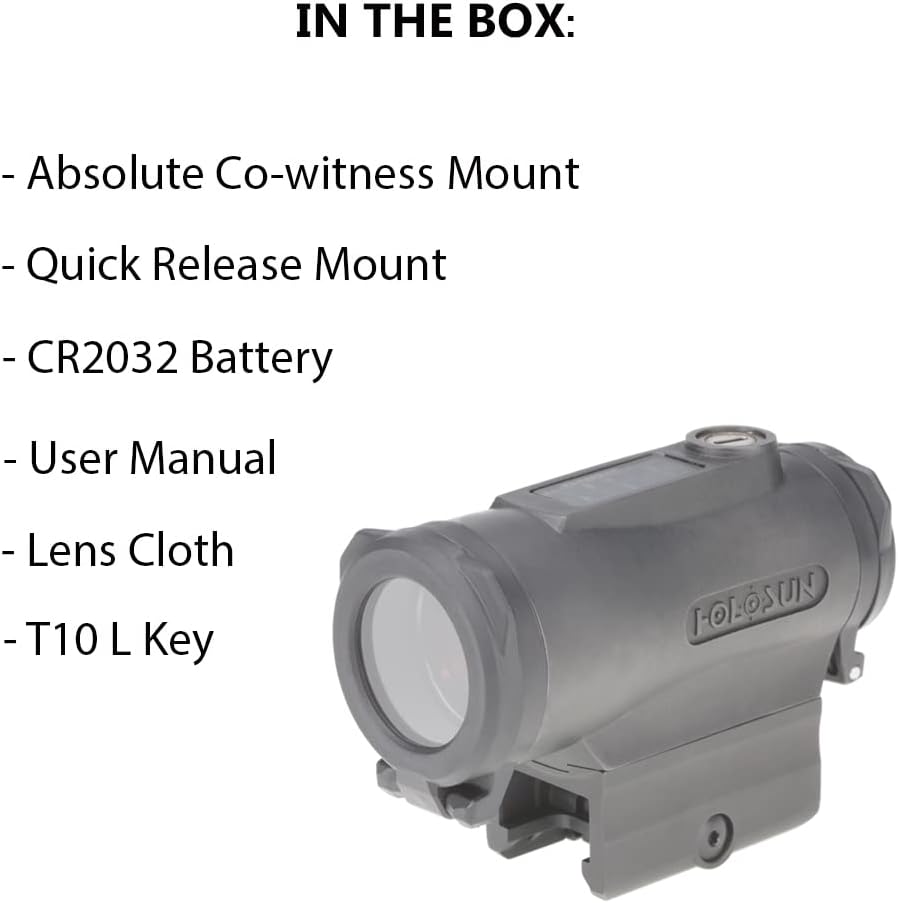 HOLOSUN HE530C Micro Red Dot Sight with 2 MOA Dot & 65 MOA Circle