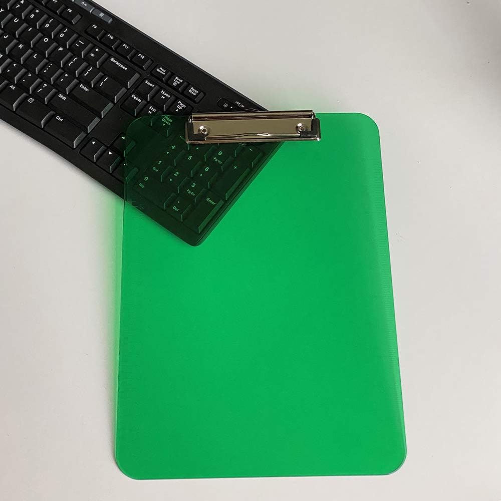 JAM PAPER Plastic Clipboards with Low-Profile Metal Clip - Letter Size