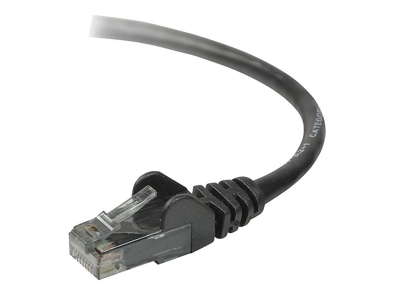 Belkin A3L980-06-BLK-S High Performance Patch Cable CAT 6' RJ-45 (M), Black
