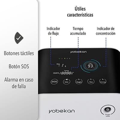 Concentrador de Oxígeno - Nebulizador - Grado Dómestico de 7 Litros Concentrador de Oxígeno - Nebulizador - Grado Dómestico de 7 Litros