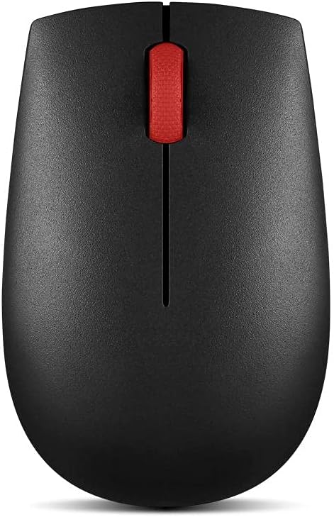 Lenovo Essential Compact Wireless Mouse - Optical - Radio Frequency - Black - USB - 1000 dpi - 3 Button(s) - Symmetrical