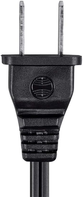 Monoprice Figure-8 (IEC C7 / IEC-320-C7) Non-Polarized Power Cord 18AWG SPT-2 Black