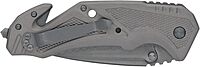 Smith & Wesson M&P SWMP11G 8.9in High Carbon S.S. Folding Knife with 3.8in Tanto Point Blade and Aluminum Handle for Outdoor, Tactical, Survival and EDC,Silver