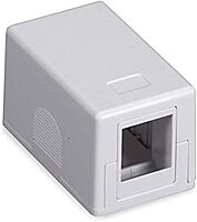 Black Box Surface Mount Housing - 1-Port, White