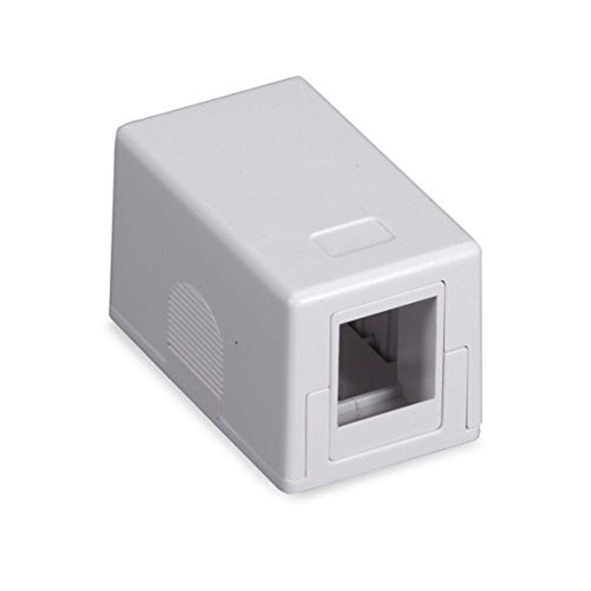 Black Box Surface Mount Housing - 1-Port, White