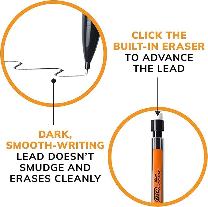 BIC Xtra Mechanical Pencils with Erasers