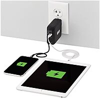 Tripp Lite Portable USB Mobile Power Bank Battery Wall Charger Combo 5K mAh (UPBW-05K0-1A1C)