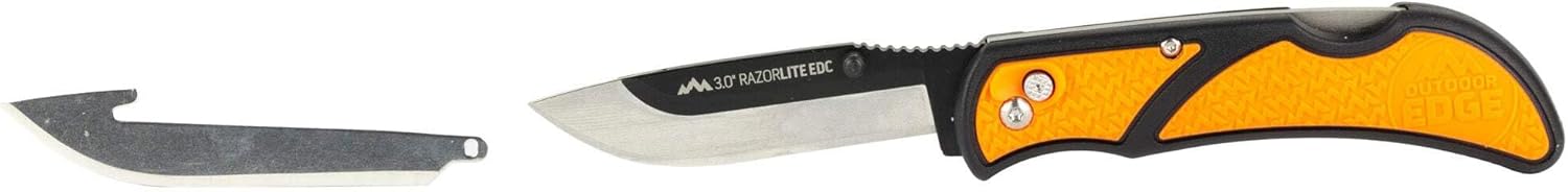 Outdoor Edge Razor EDC Lite Folding Knife, 3.0 in, Gray (RLY30-50C)