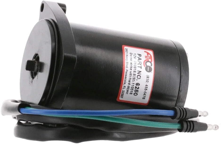 Arco 6250 Tilt Trim Motor for Late Model Mercury 135 HP, 150 HP XR6, Magnum III, 175 HP, Black