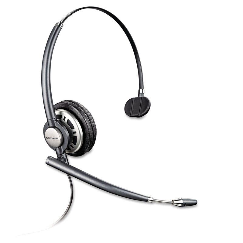 Plantronics 78712-101 EncorePRO 710 Wired Quick Disconnect Headset, Black - Not USB Compatible Standard Packaging