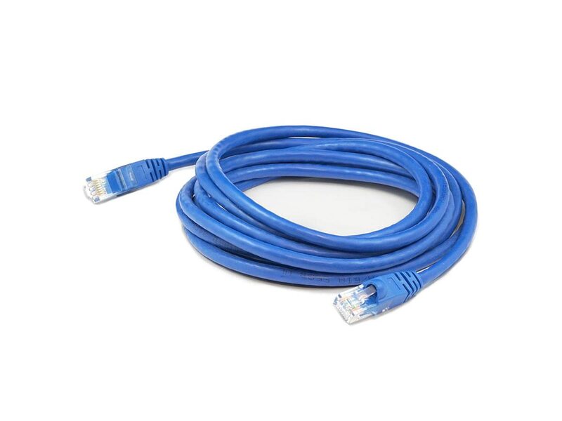 ADDON 1FT BLUE CAT 6 SLIM PVC ETHERNET CABLE SNAGLESS CLEAR-CLAW RJ-45 M/M