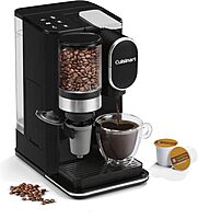 Cuisinart Single-Serve Coffee Maker + Coffee Grinder with 8 oz., 10 oz., and 12 oz. Serving Size