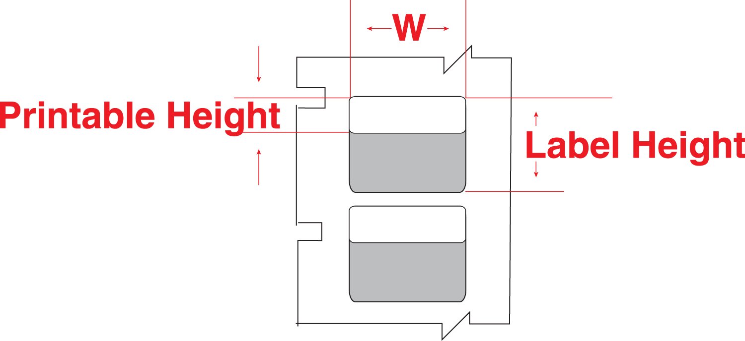 Brady WRAP-5-427 1.5" Width x 2.5" Height, B-427 Vinyl, Matte Finish White Wraptor Self-Laminating Label (2200 per Roll)