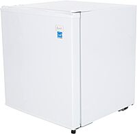 Avanti Mini Fridge Compact Refrigerator for Home Office or Dorm, Features Compressor Cooling Single Reversible Door Removable Shelves Automatic Defrost and Adjustable Temp Control, 1.7-Cu.Ft, White