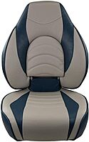 Springfield 1780238 Deluxe Fish Pro High Back Folding Seat - Blue/Grey
