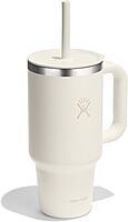 HYDRO FLASK Travel Tumbler with Handle, Lid and Straw - Insulated Stainless Steel