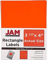 JAM PAPER Mailing Address Labels - Self-Adhesive Rectangular