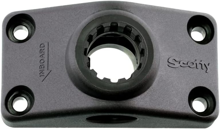 Scotty #241-BK Side Deck Mounting Bracket (Black) Black Small