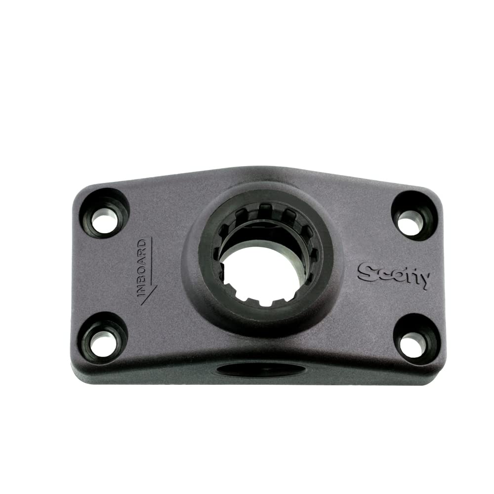 Scotty #241-BK Side Deck Mounting Bracket (Black) Black Small